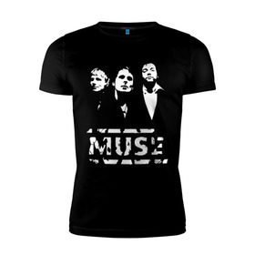 Мужская футболка премиум с принтом Muse , 92% хлопок, 8% лайкра | приталенный силуэт, круглый вырез ворота, длина до линии бедра, короткий рукав | muse | музыка | рок и панк