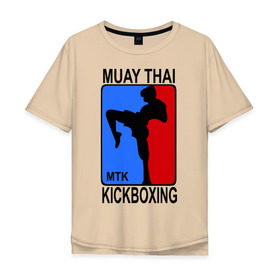 Мужская футболка хлопок Oversize с принтом Muay Thai Kickboxing , 100% хлопок | свободный крой, круглый ворот, “спинка” длиннее передней части | кикбоксинг | муай тай