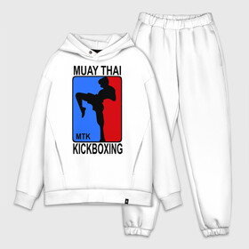 Мужской костюм хлопок OVERSIZE с принтом Muay Thai  Kickboxing ,  |  | Тематика изображения на принте: кикбоксинг | муай тай