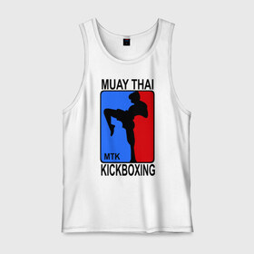 Мужская майка хлопок с принтом Muay Thai Kickboxing , 100% хлопок |  | кикбоксинг | муай тай