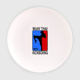 Тарелка с принтом Muay Thai  Kickboxing , фарфор | диаметр - 210 мм
диаметр для нанесения принта - 120 мм | кикбоксинг | муай тай
