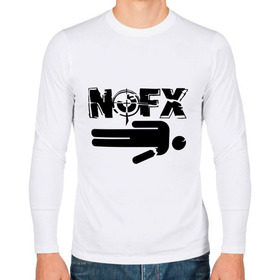 Мужской лонгслив хлопок с принтом NOFX crushman , 100% хлопок |  | nofx crushman | музыка | рок и панк