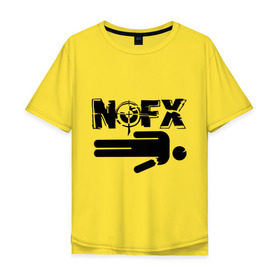 Мужская футболка хлопок Oversize с принтом NOFX crushman , 100% хлопок | свободный крой, круглый ворот, “спинка” длиннее передней части | Тематика изображения на принте: nofx crushman | музыка | рок и панк