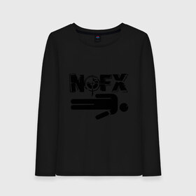 Женский лонгслив хлопок с принтом NOFX crushman , 100% хлопок |  | nofx crushman | музыка | рок и панк