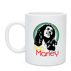 Кружка с принтом Saint Bob Marley , керамика | объем — 330 мл, диаметр — 80 мм. Принт наносится на бока кружки, можно сделать два разных изображения | bob marley | saint bob marley | боб марли | музыка | регги