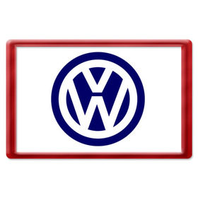 Магнит 45*70 с принтом mini logo Volkswagen , Пластик | Размер: 78*52 мм; Размер печати: 70*45 | Тематика изображения на принте: volkswagen | авто | автобренды | логотип volkswagen | логотип фольцваген | тачки | фольцваген