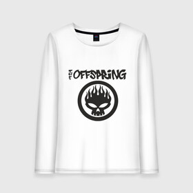 Женский лонгслив хлопок с принтом The Offspring classic logo , 100% хлопок |  | группы | музыка | музыкальные группы | панк | рок | рок музыка