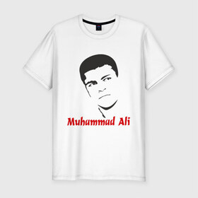 Мужская футболка премиум с принтом Muhammad Ali (2) , 92% хлопок, 8% лайкра | приталенный силуэт, круглый вырез ворота, длина до линии бедра, короткий рукав | мухаммед али
