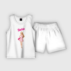 Детская пижама с шортами хлопок с принтом Барби на прогулке ,  |  | 90 | 90 е | barbie | барби | ностальгия