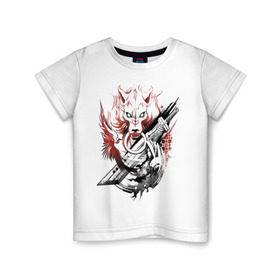 Детская футболка хлопок с принтом Final Fantasy , 100% хлопок | круглый вырез горловины, полуприлегающий силуэт, длина до линии бедер | final fantasy |  последняя фантазия | дракон | финал фентези