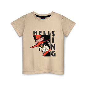 Детская футболка хлопок с принтом Hellsing Алукард , 100% хлопок | круглый вырез горловины, полуприлегающий силуэт, длина до линии бедер | Тематика изображения на принте: anime | hellsing | аниме | анимэ | манга | хеллсинг