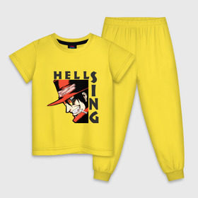 Детская пижама хлопок с принтом Hellsing Алукард , 100% хлопок |  брюки и футболка прямого кроя, без карманов, на брюках мягкая резинка на поясе и по низу штанин
 | Тематика изображения на принте: anime | hellsing | аниме | анимэ | манга | хеллсинг