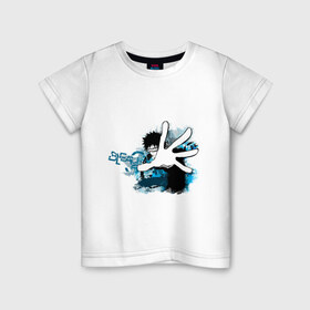 Детская футболка хлопок с принтом Bleach рука , 100% хлопок | круглый вырез горловины, полуприлегающий силуэт, длина до линии бедер | Тематика изображения на принте: блич