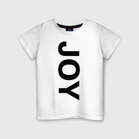 Детская футболка хлопок с принтом Joy BMW , 100% хлопок | круглый вырез горловины, полуприлегающий силуэт, длина до линии бедер | bmw | joy | motosport | авто | автобренды | бмв | бэха | логотип бмв
