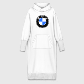 Платье удлиненное хлопок с принтом Logo BMW ,  |  | автобренды | автомобильные | бмв | лого | машина | тачка