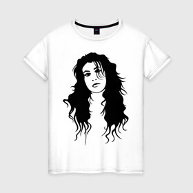 Женская футболка хлопок с принтом Amy Winehouse (2) , 100% хлопок | прямой крой, круглый вырез горловины, длина до линии бедер, слегка спущенное плечо | amy winehouse | jazz | джаз | лицо amy winehouse | музыка | эми вайнхаус