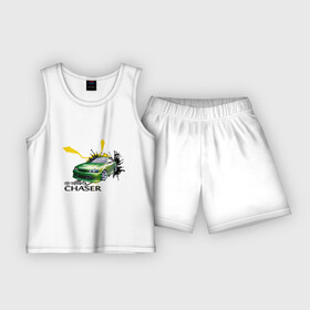 Детская пижама с шортами хлопок с принтом toyota chaser зеленая ,  |  | chaser | toyota | toyota chaser зеленая | зеленая | тоета | тойета | тойота