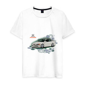 Мужская футболка хлопок с принтом Honda ACCORD , 100% хлопок | прямой крой, круглый вырез горловины, длина до линии бедер, слегка спущенное плечо. | Тематика изображения на принте: honda | honda accord | tourer | хонда аккорд | японские автомобили