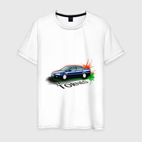 Мужская футболка хлопок с принтом Honda TORNEO , 100% хлопок | прямой крой, круглый вырез горловины, длина до линии бедер, слегка спущенное плечо. | Тематика изображения на принте: honda | honda torneo | tourer | хонда | японские автомобили