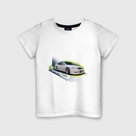 Детская футболка хлопок с принтом Nissan CEFIRO , 100% хлопок | круглый вырез горловины, полуприлегающий силуэт, длина до линии бедер | nissan cefiro | ниссан | ниссан цефиро | японские автомобили