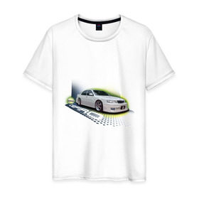 Мужская футболка хлопок с принтом Nissan CEFIRO , 100% хлопок | прямой крой, круглый вырез горловины, длина до линии бедер, слегка спущенное плечо. | nissan cefiro | ниссан | ниссан цефиро | японские автомобили