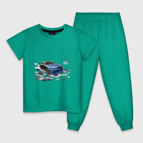 Детская пижама хлопок с принтом Nisan Skyline , 100% хлопок |  брюки и футболка прямого кроя, без карманов, на брюках мягкая резинка на поясе и по низу штанин
 | nissan skyline | tourer | ниссан | скайлайн | японские автомобили
