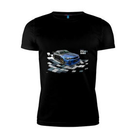 Мужская футболка премиум с принтом Nisan Skyline , 92% хлопок, 8% лайкра | приталенный силуэт, круглый вырез ворота, длина до линии бедра, короткий рукав | Тематика изображения на принте: nissan skyline | tourer | ниссан | скайлайн | японские автомобили