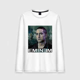 Мужской лонгслив хлопок с принтом постер Eminem , 100% хлопок |  | eminm | slim shady | еминем | реп | репчик | рэп