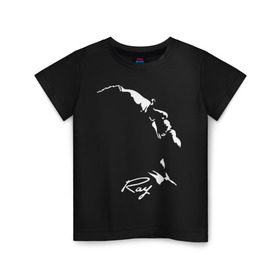 Детская футболка хлопок с принтом Ray Charles , 100% хлопок | круглый вырез горловины, полуприлегающий силуэт, длина до линии бедер | jazz | ray charles | джаз | музыка | рэй чарльз