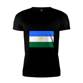 Мужская футболка премиум с принтом Bashkortostan flag , 92% хлопок, 8% лайкра | приталенный силуэт, круглый вырез ворота, длина до линии бедра, короткий рукав | башкирия | башкортостан | регионы россии | флаг башкирии