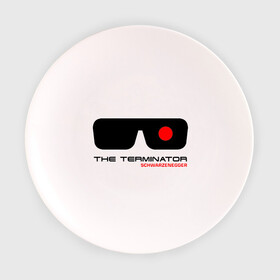 Тарелка 3D с принтом The Terminator , фарфор | диаметр - 210 мм
диаметр для нанесения принта - 120 мм | Тематика изображения на принте: terminator | очки терминатор | терминатор | шварценеггер | шварцнеггер