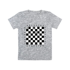 Детская футболка хлопок с принтом Комбинация Шах , 100% хлопок | круглый вырез горловины, полуприлегающий силуэт, длина до линии бедер | checkmate | мат | шах | шах и мат | шахматист | шахматная доска | шахматы