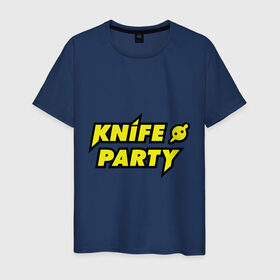 Мужская футболка хлопок с принтом Knife party , 100% хлопок | прямой крой, круглый вырез горловины, длина до линии бедер, слегка спущенное плечо. | dubstep | вечеринка | даб степ | дабстеп | музыка