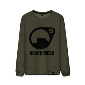Мужской свитшот хлопок с принтом Black mesa Black logo , 100% хлопок |  | black mesa | игры | компьютерные игры