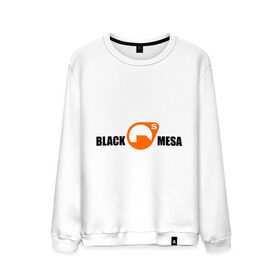 Мужской свитшот хлопок с принтом Black mesa Main logo , 100% хлопок |  | black mesa | игры | компьютерные игры