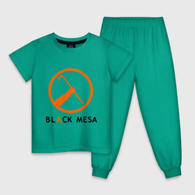 Детская пижама хлопок с принтом Black mesa Orange logo , 100% хлопок |  брюки и футболка прямого кроя, без карманов, на брюках мягкая резинка на поясе и по низу штанин
 | black mesa | игры | компьютерные игры