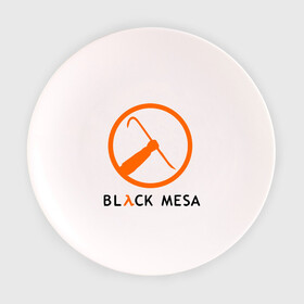 Тарелка с принтом Black mesa Orange logo , фарфор | диаметр - 210 мм
диаметр для нанесения принта - 120 мм | Тематика изображения на принте: black mesa | игры | компьютерные игры