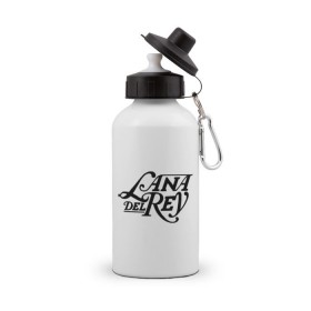 Бутылка спортивная с принтом Lana Del Rey , металл | емкость — 500 мл, в комплекте две пластиковые крышки и карабин для крепления | lana del rey | лана дель рей | музыка