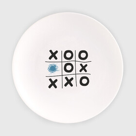 Тарелка с принтом Хабра- крестики нолики , фарфор | диаметр - 210 мм
диаметр для нанесения принта - 120 мм | хабра  крестики нолики
