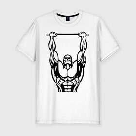 Мужская футболка премиум с принтом Street Workout K-ntxt , 92% хлопок, 8% лайкра | приталенный силуэт, круглый вырез ворота, длина до линии бедра, короткий рукав | work out | workout | ворк аут | воркаут | спорт