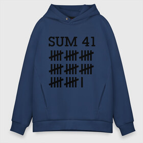 Мужское худи Oversize хлопок с принтом Sum 41 black , френч-терри — 70% хлопок, 30% полиэстер. Мягкий теплый начес внутри —100% хлопок | боковые карманы, эластичные манжеты и нижняя кромка, капюшон на магнитной кнопке | sum 41 | музыка | панк рок | рок | сам 41