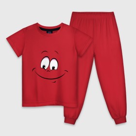Детская пижама хлопок с принтом Позитив со всех сторон , 100% хлопок |  брюки и футболка прямого кроя, без карманов, на брюках мягкая резинка на поясе и по низу штанин
 | позитив | позитив и смайлы | позитив со всех сторон