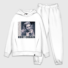 Мужской костюм хлопок OVERSIZE с принтом Nirvana  Kurt Cobain ,  |  | kurt cobain | nirvana | группы | курт кобейн | музыка | музыкальные группы. курт | нирвана