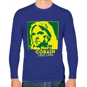 Мужской лонгслив хлопок с принтом Kurt 1967-1994 , 100% хлопок |  | kurt cobain | nirvana | группы | курт кобейн | музыка | музыкальные группы. курт | нирвана