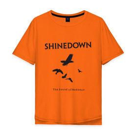 Мужская футболка хлопок Oversize с принтом Shinedown Soun of Madness , 100% хлопок | свободный крой, круглый ворот, “спинка” длиннее передней части | shinedown soun of madness | группы | музыка | рок группы | рок музыка