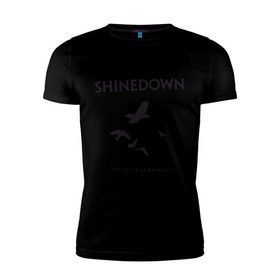 Мужская футболка премиум с принтом Shinedown Soun of Madness , 92% хлопок, 8% лайкра | приталенный силуэт, круглый вырез ворота, длина до линии бедра, короткий рукав | shinedown soun of madness | группы | музыка | рок группы | рок музыка