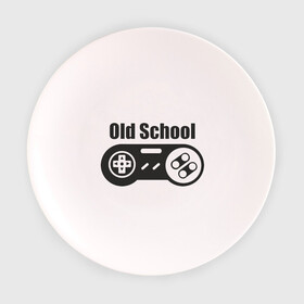 Тарелка с принтом Old school , фарфор | диаметр - 210 мм
диаметр для нанесения принта - 120 мм | old school