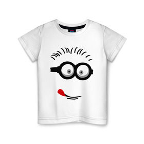 Детская футболка хлопок с принтом Funny boy , 100% хлопок | круглый вырез горловины, полуприлегающий силуэт, длина до линии бедер | funny boy | smile | веселый мальчик | смайлик | смайлы | улыбка