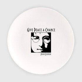 Тарелка с принтом John Lennon (Джон Леннон) Give Peace a Chance , фарфор | диаметр - 210 мм
диаметр для нанесения принта - 120 мм | beatles | give peace a chance | john lennon | битлз | джон леннон | знаменитости | знаменитые личности | портрет