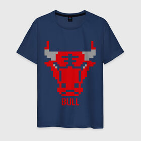 Мужская футболка хлопок с принтом Бык ( BuLL ) , 100% хлопок | прямой крой, круглый вырез горловины, длина до линии бедер, слегка спущенное плечо. | bull | бык | красный бык | редбул